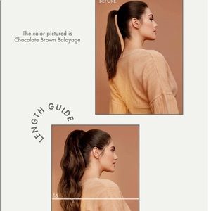 20" Off Black Ponytail Luxy hair extensions